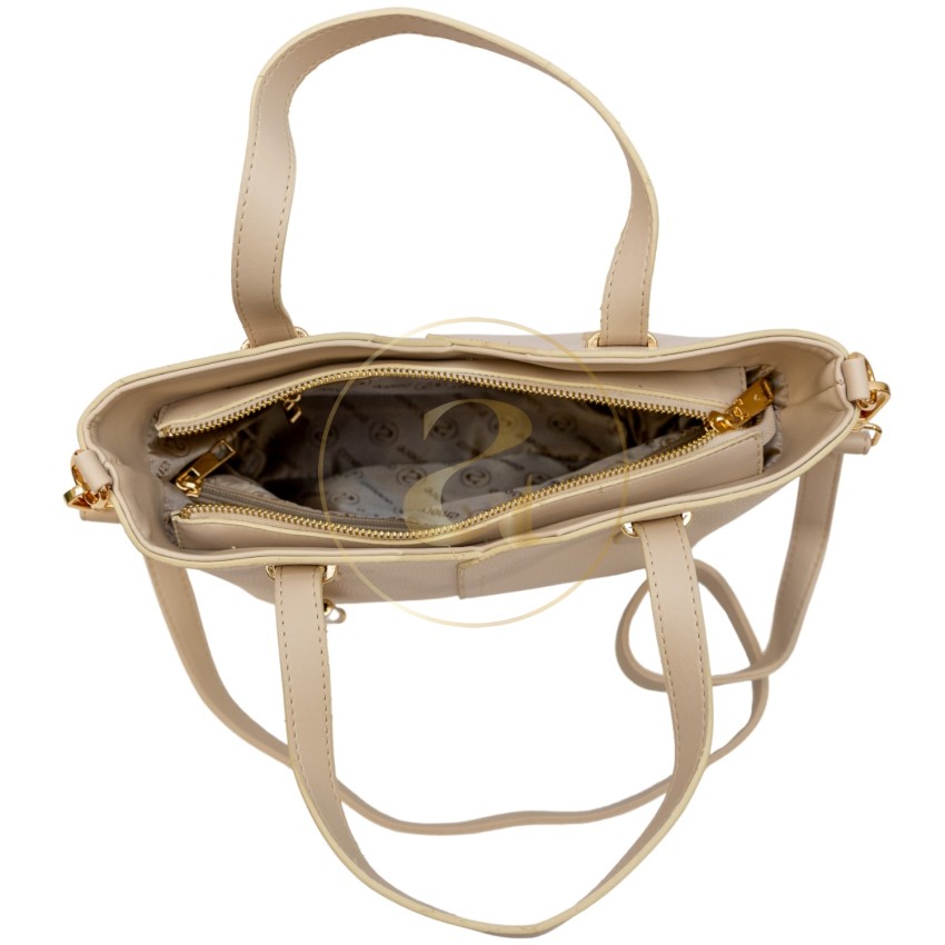 Класическа дамска чанта AMORE Aurora - Cream