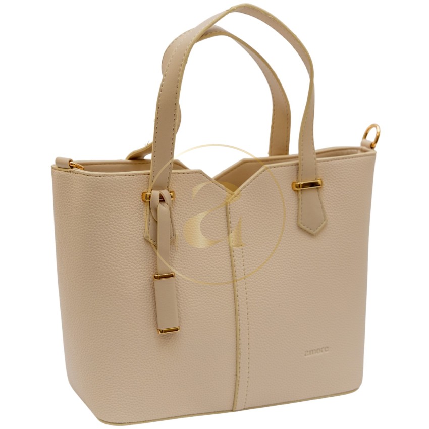 Класическа дамска чанта AMORE Aurora - Cream
