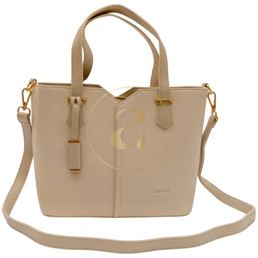 Класическа дамска чанта AMORE Aurora - Cream