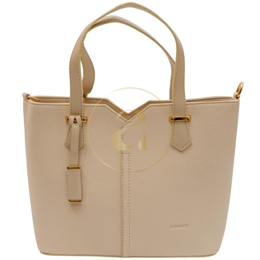 Класическа дамска чанта AMORE Aurora - Cream