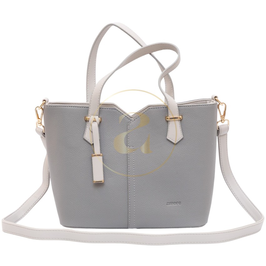 Класическа дамска чанта AMORE Aurora - Grey