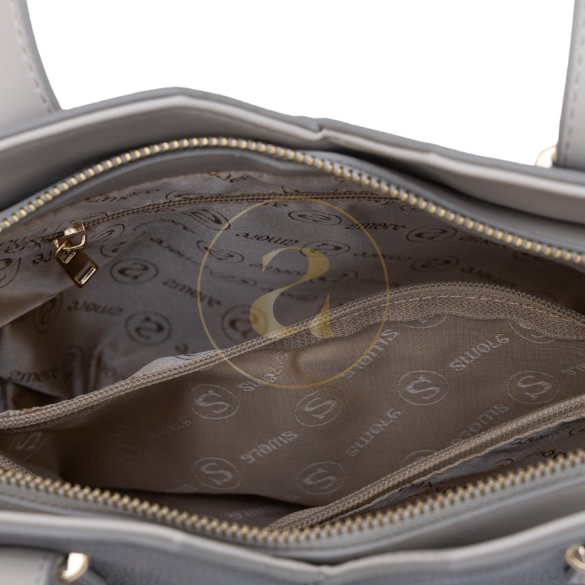 Класическа дамска чанта AMORE Aurora - Grey