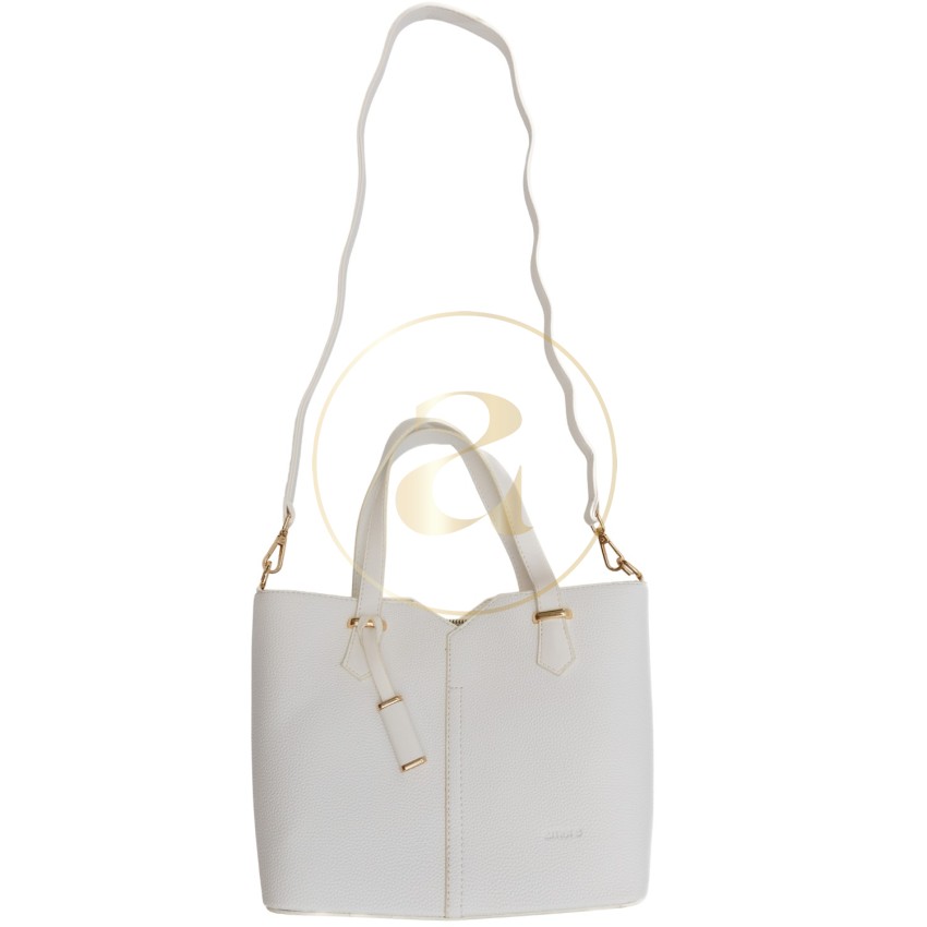 Класическа дамска чанта AMORE Aurora - White