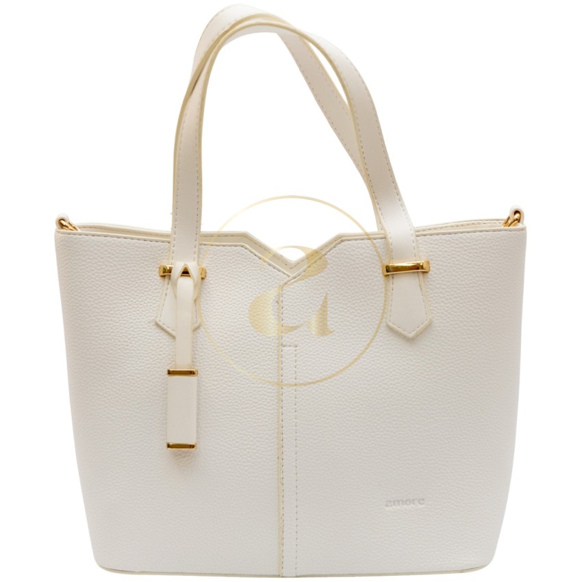 Класическа дамска чанта AMORE Aurora - White