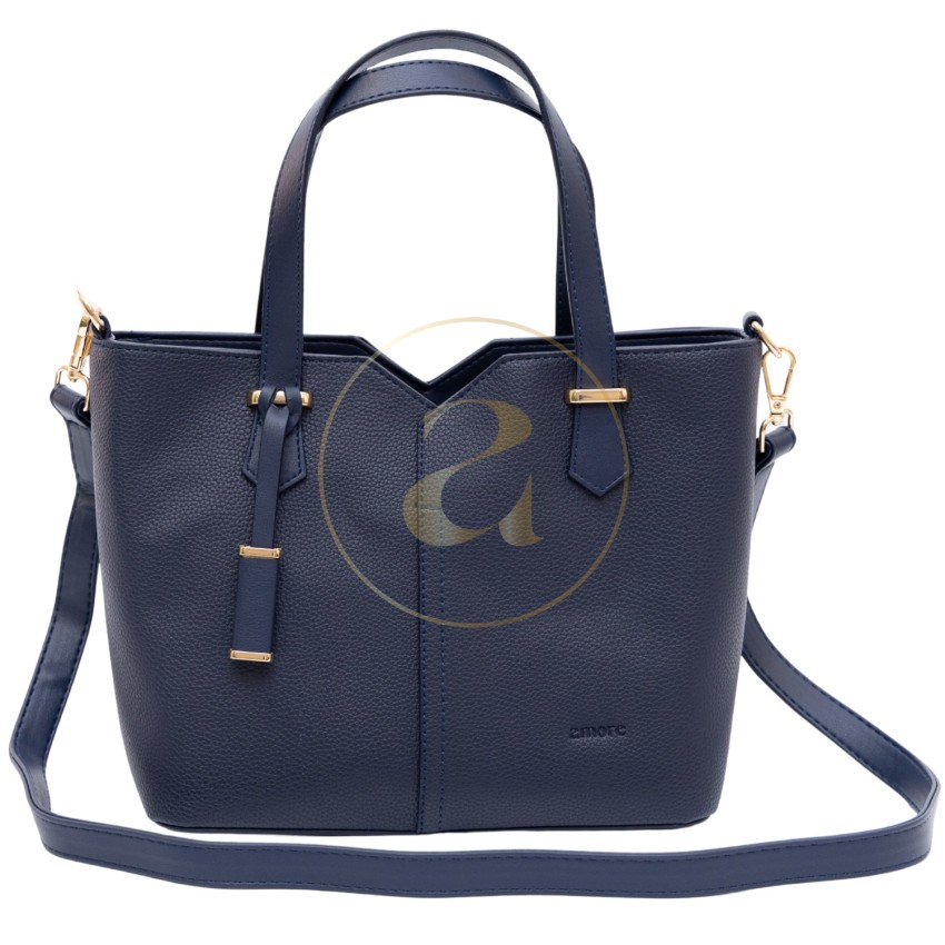Класическа дамска чанта AMORE Aurora - Navy Blue