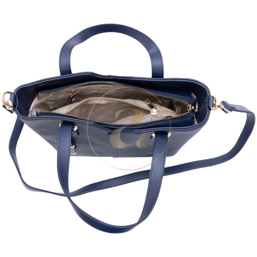 Класическа дамска чанта AMORE Aurora - Navy Blue