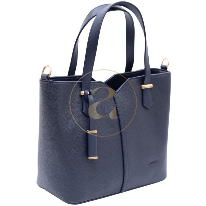 Класическа дамска чанта AMORE Aurora - Navy Blue