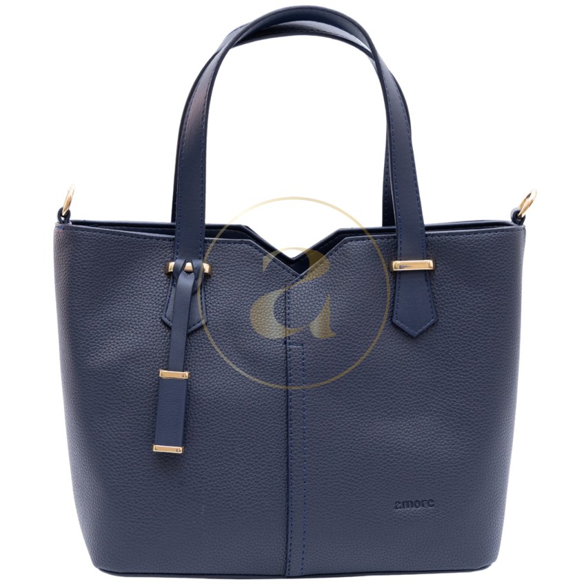Класическа дамска чанта AMORE Aurora - Navy Blue Класическа дамска чанта AMORE Aurora - Navy Blue
