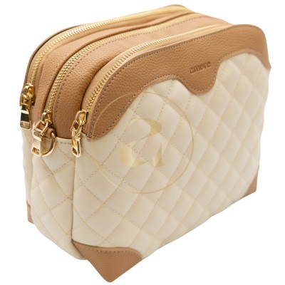 Класическа дамска чанта AMORE Gabriella - Cream