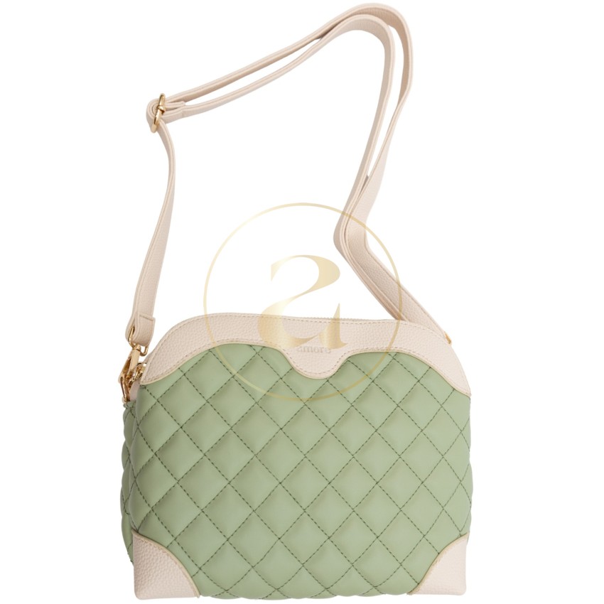 Класическа дамска чанта AMORE Gabriella - Green