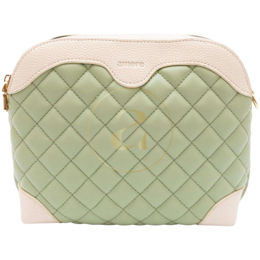 Класическа дамска чанта AMORE Gabriella - Green