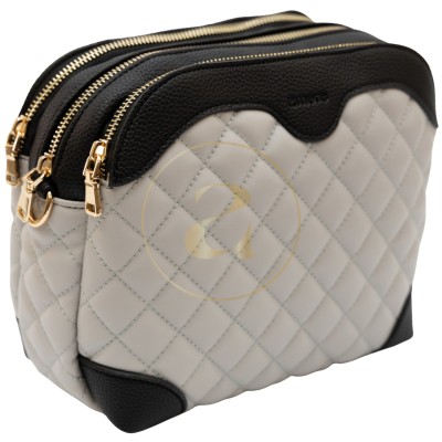 Класическа дамска чанта AMORE Gabriella - Grey