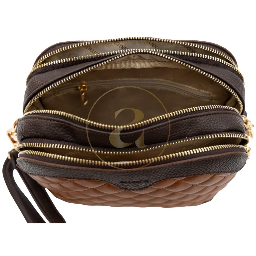 Класическа дамска чанта AMORE Gabriella - Tan