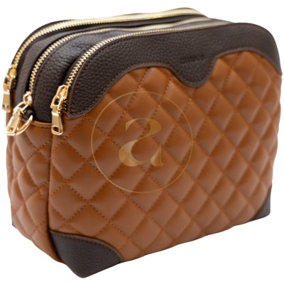 Класическа дамска чанта AMORE Gabriella - Tan