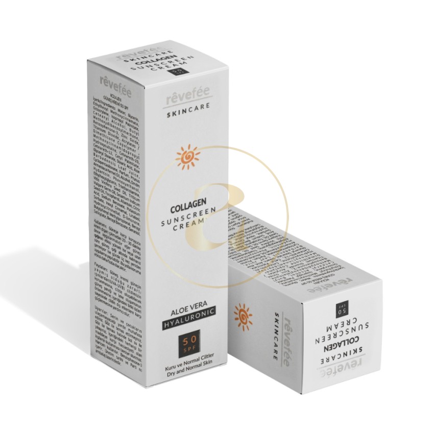 Слънцезащитен крем Rêvefée с Колаген SPF 50 125 мл - за суха и нормална кожа