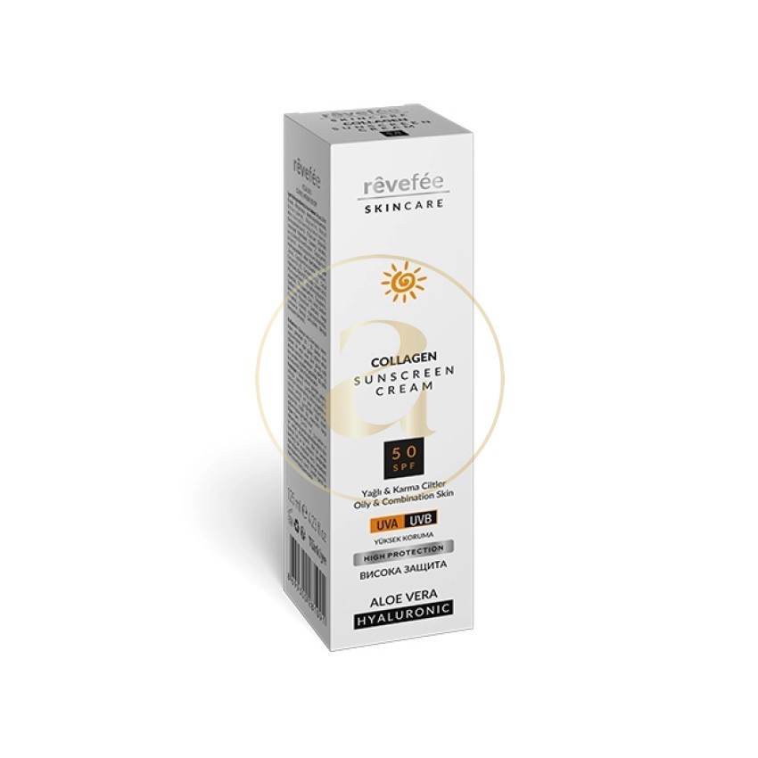 Слънцезащитен крем Rêvefée с Колаген SPF 50 125 мл - за суха и нормална кожа