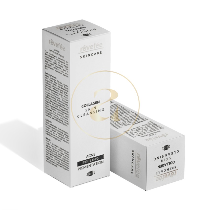 Почистващ продукт за лице с Колаген 125 мл - Акне, Пилинг и Пигментация 3в1 Rêvefée