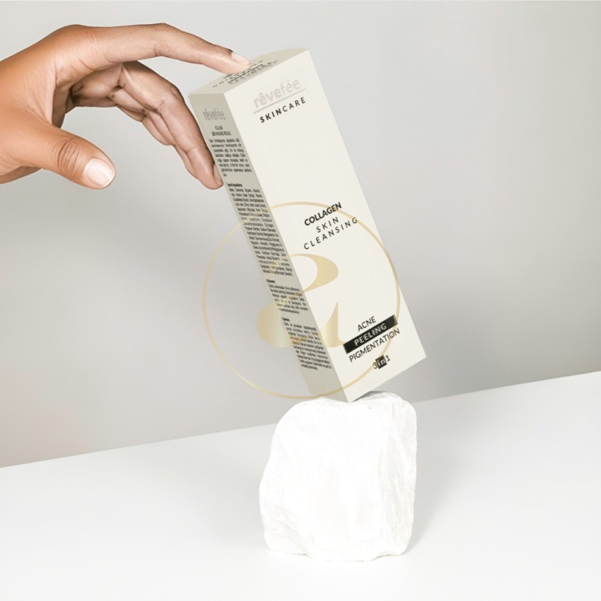 Почистващ продукт за лице с Колаген 125 мл - Акне, Пилинг и Пигментация 3в1 Rêvefée