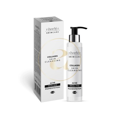 Почистващ продукт за лице с Колаген 125 мл - Акне, Пилинг и Пигментация 3в1 Rêvefée